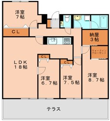 篠栗駅 徒歩13分 1階の物件間取画像